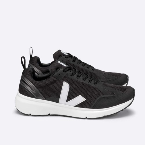 Veja Condor 2 Alveomesh Mens Trainers Black UK 87946